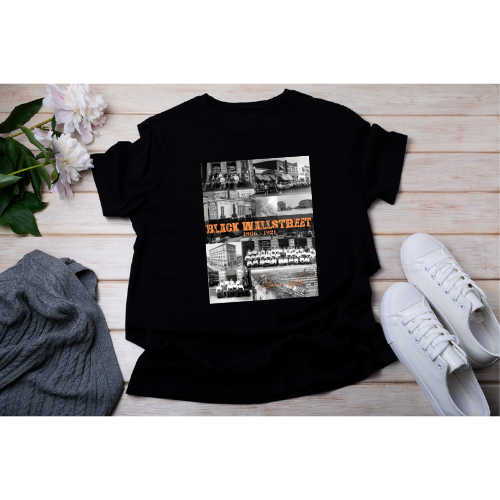 Black Wallstreet Short Sleeve Tshirt | CSG Creations
