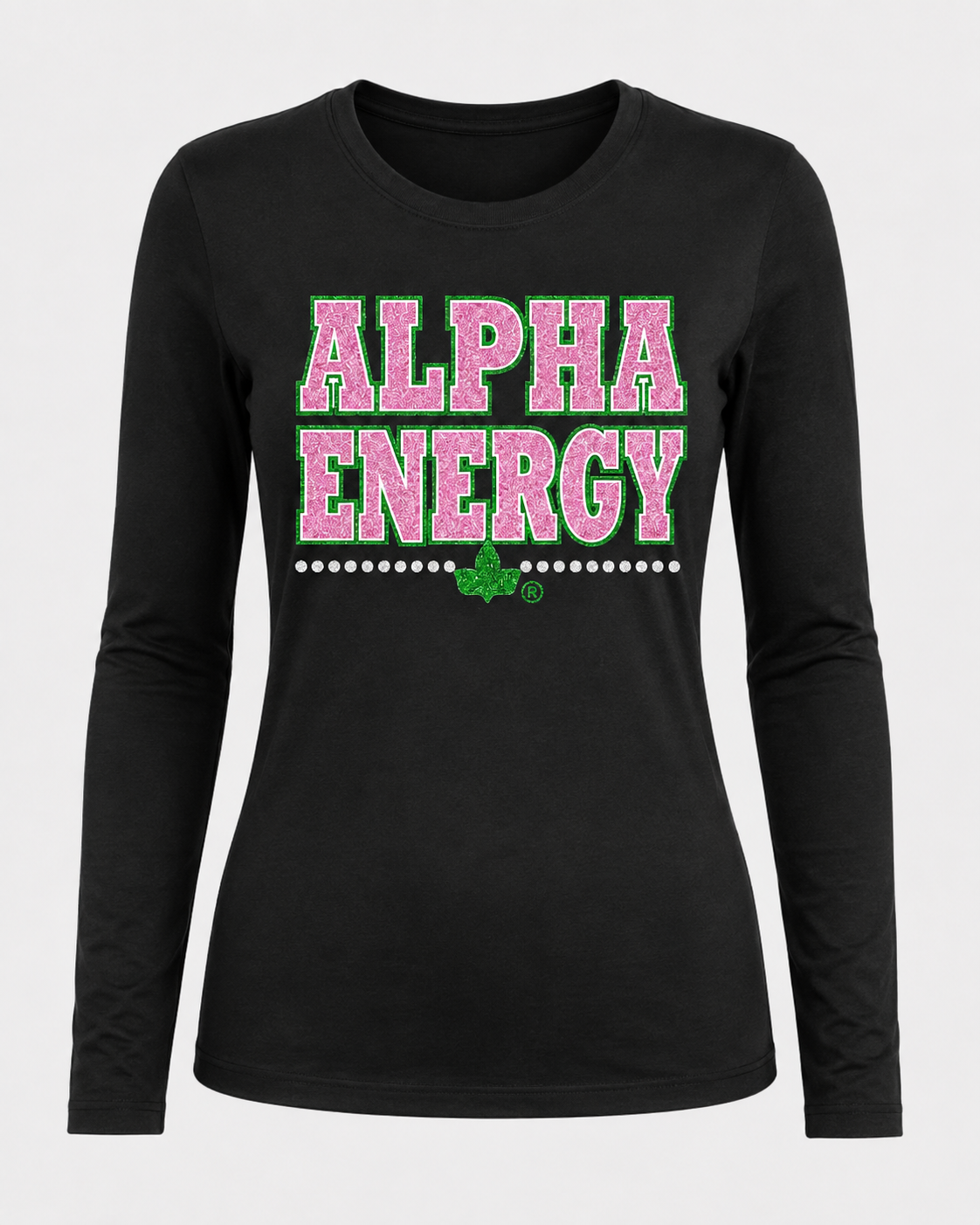 Alpha Energy Glitter Tee | CSG Greek Creations