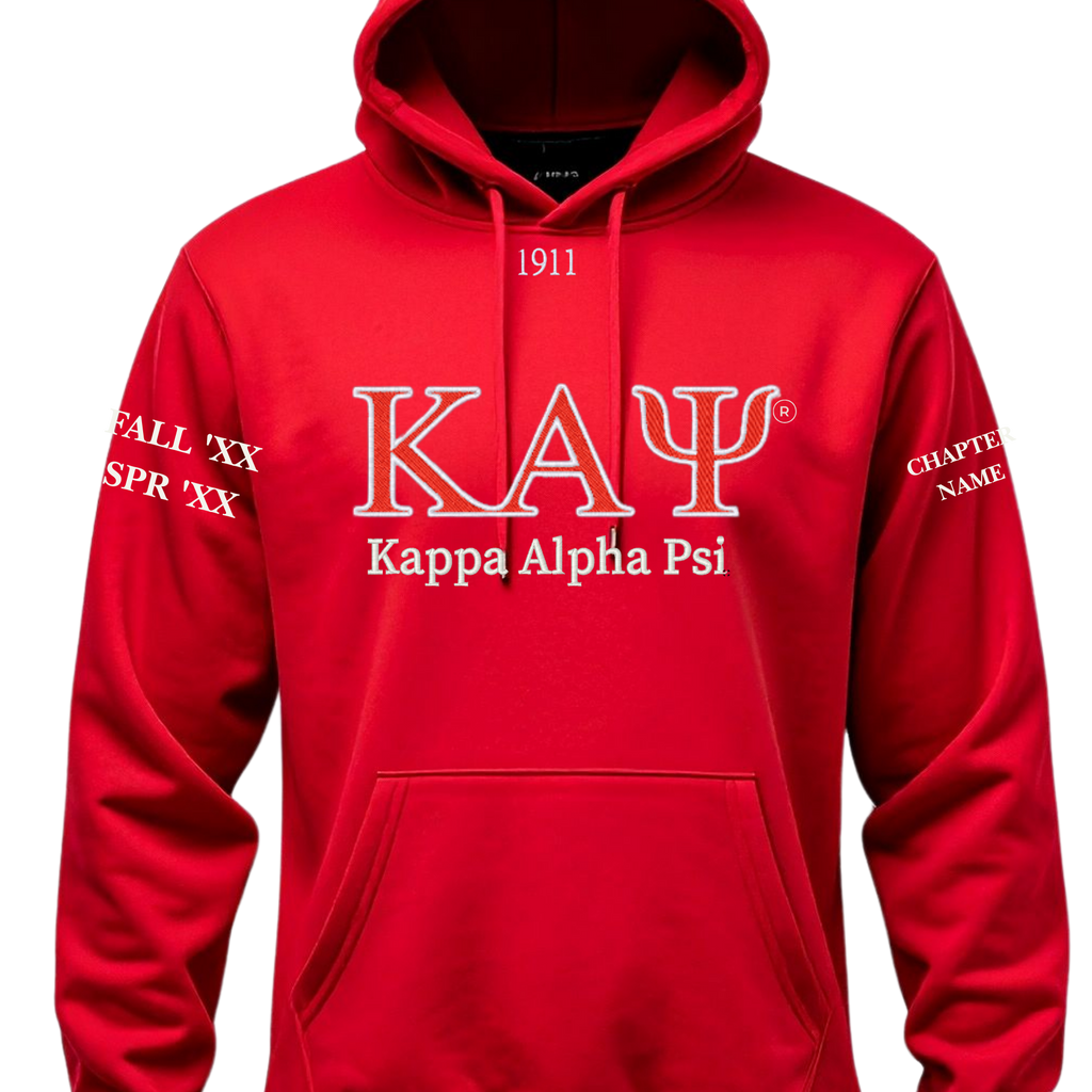 Kappa Alpha Psi® Embroidered Hoodie | CSG Custom Creations