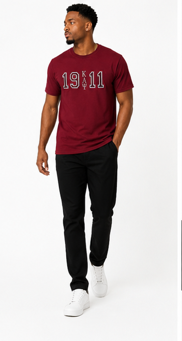 Kappa Alpha Psi® 1911 Founding Year T-Shirt | CSG Greek Creations