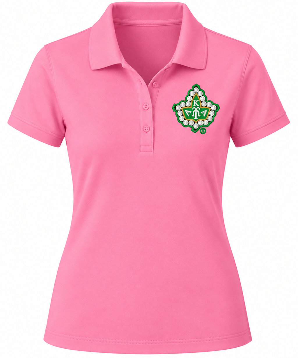 AKA® Ivy Badge Women’s Polo | CSG Greek Boutique