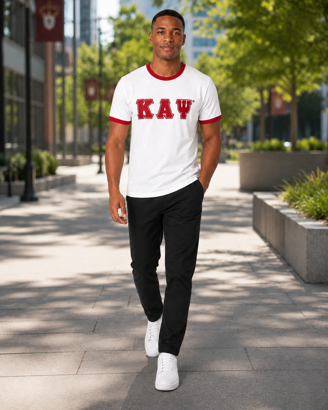 Kappa Alpha Psi® Ringer T-Shirt | CSG Greek Creations