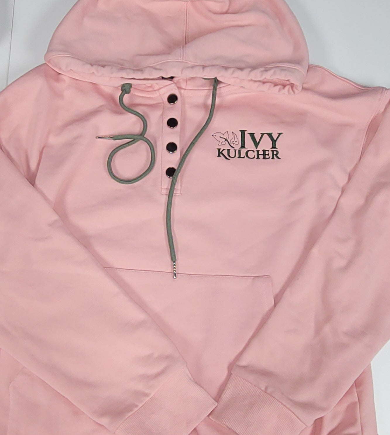 IvyKulcher Embroidered Henley Hoodie
