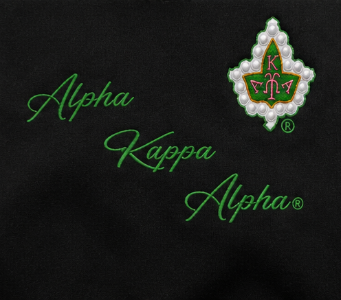 Alpha Kappa Alpha® Embroidered Script Crewneck Sweatshirt | CSG Greek Boutique