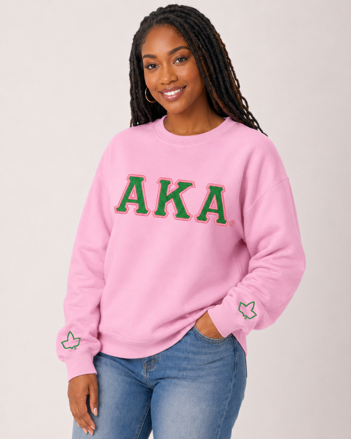 AKA® Embroidered Sweatshirt | CSG Greek Boutique