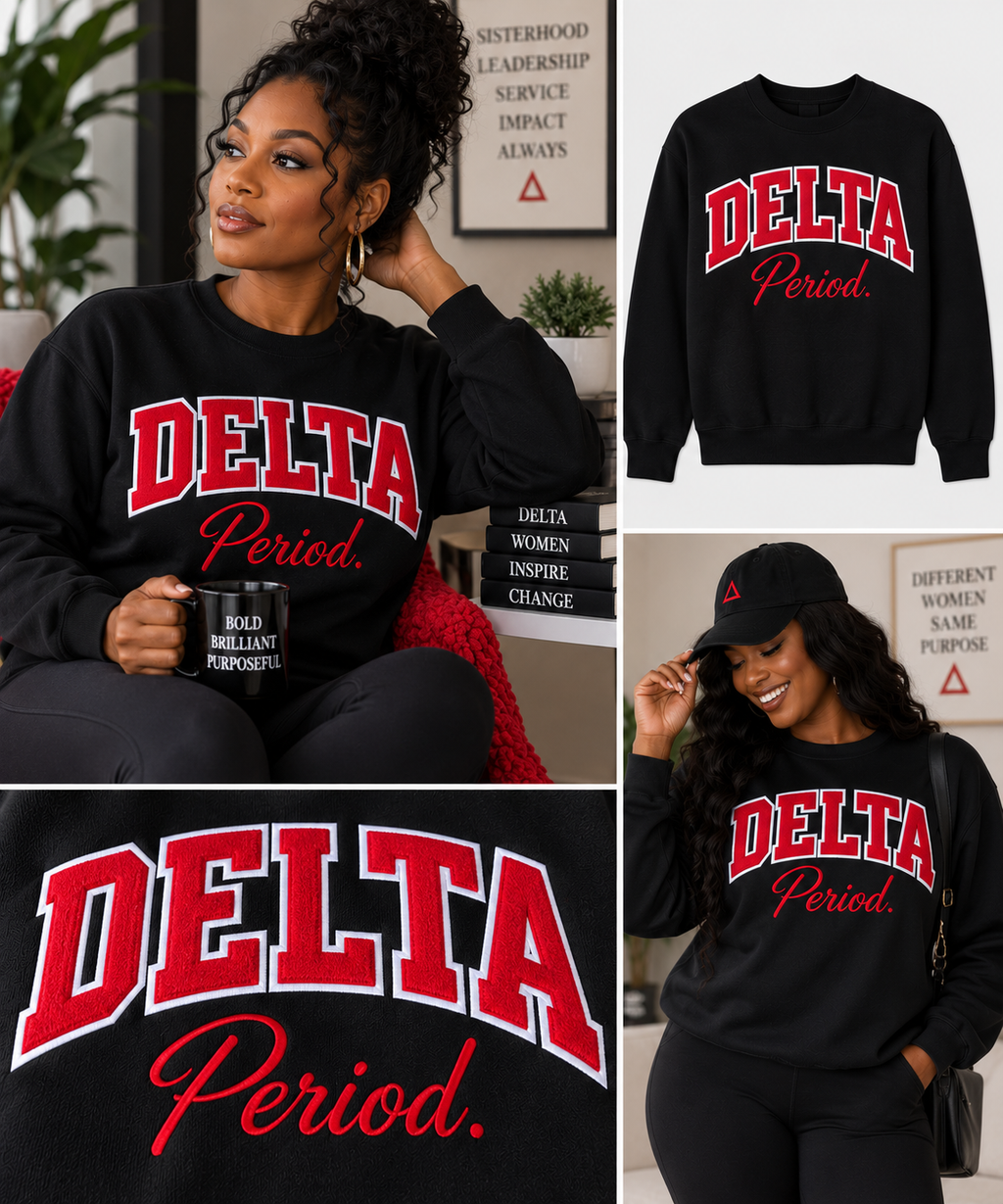DELTA . Crewneck Sweatshirt | CSG Greek Boutique