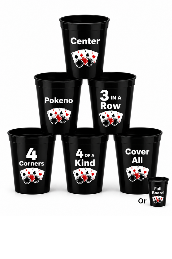 Pokeno Game Cups | CSG Creations