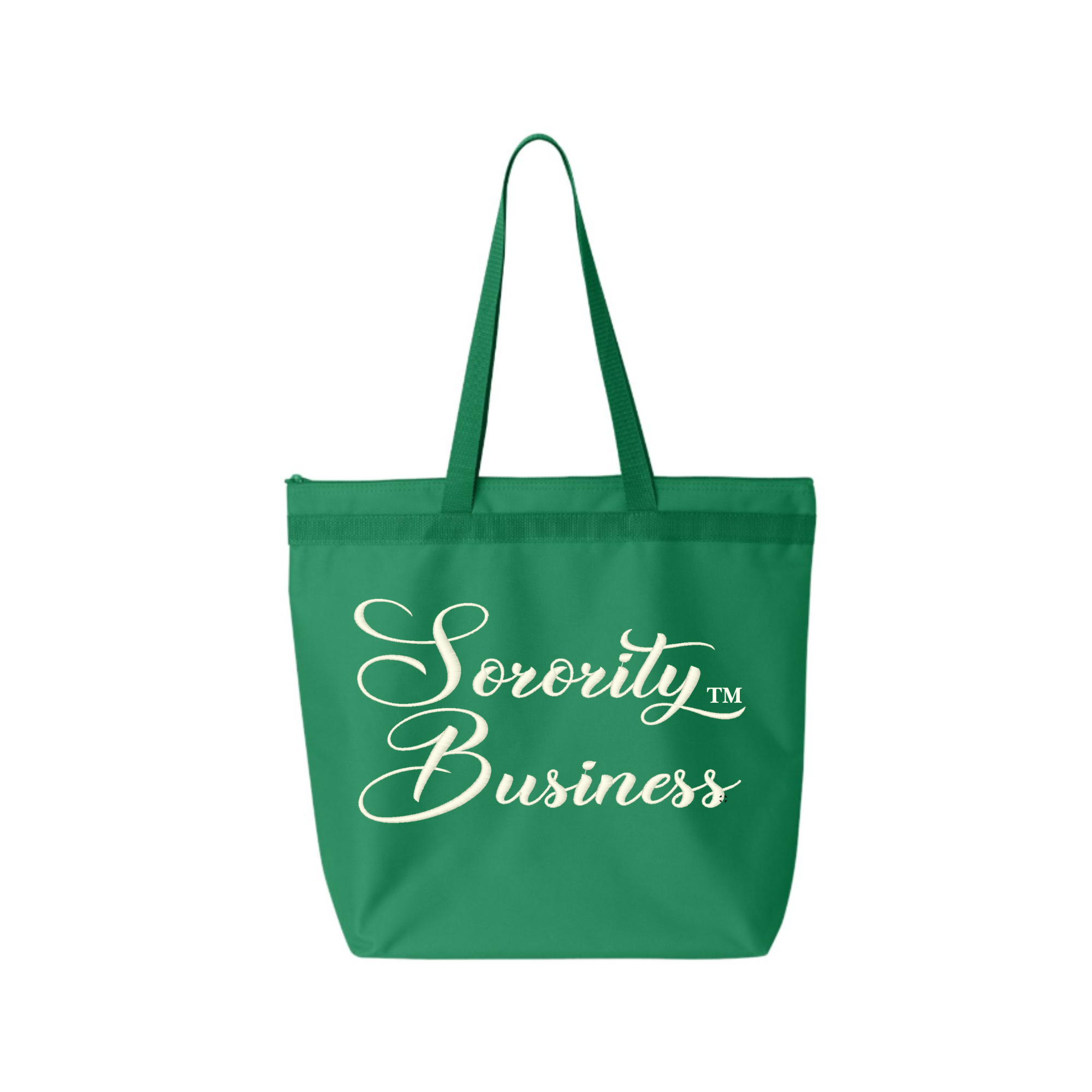 Sorority Business ™️ Embroidered Zip Tote Bag | CSG Greek Creations
