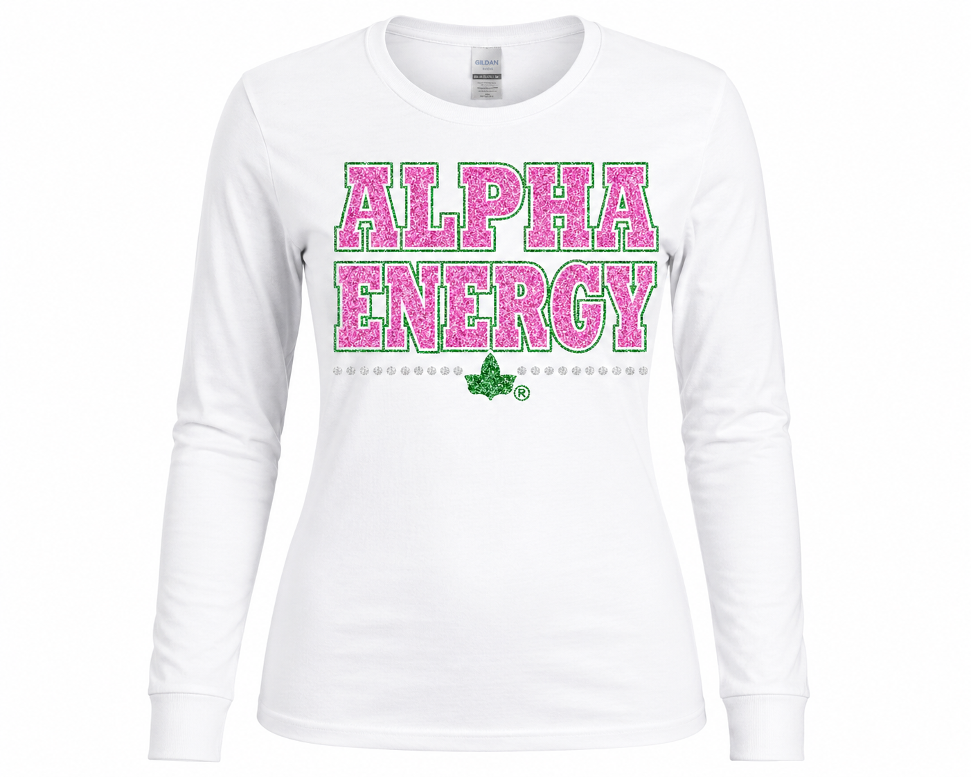 Alpha Energy Glitter Tee | CSG Greek Creations