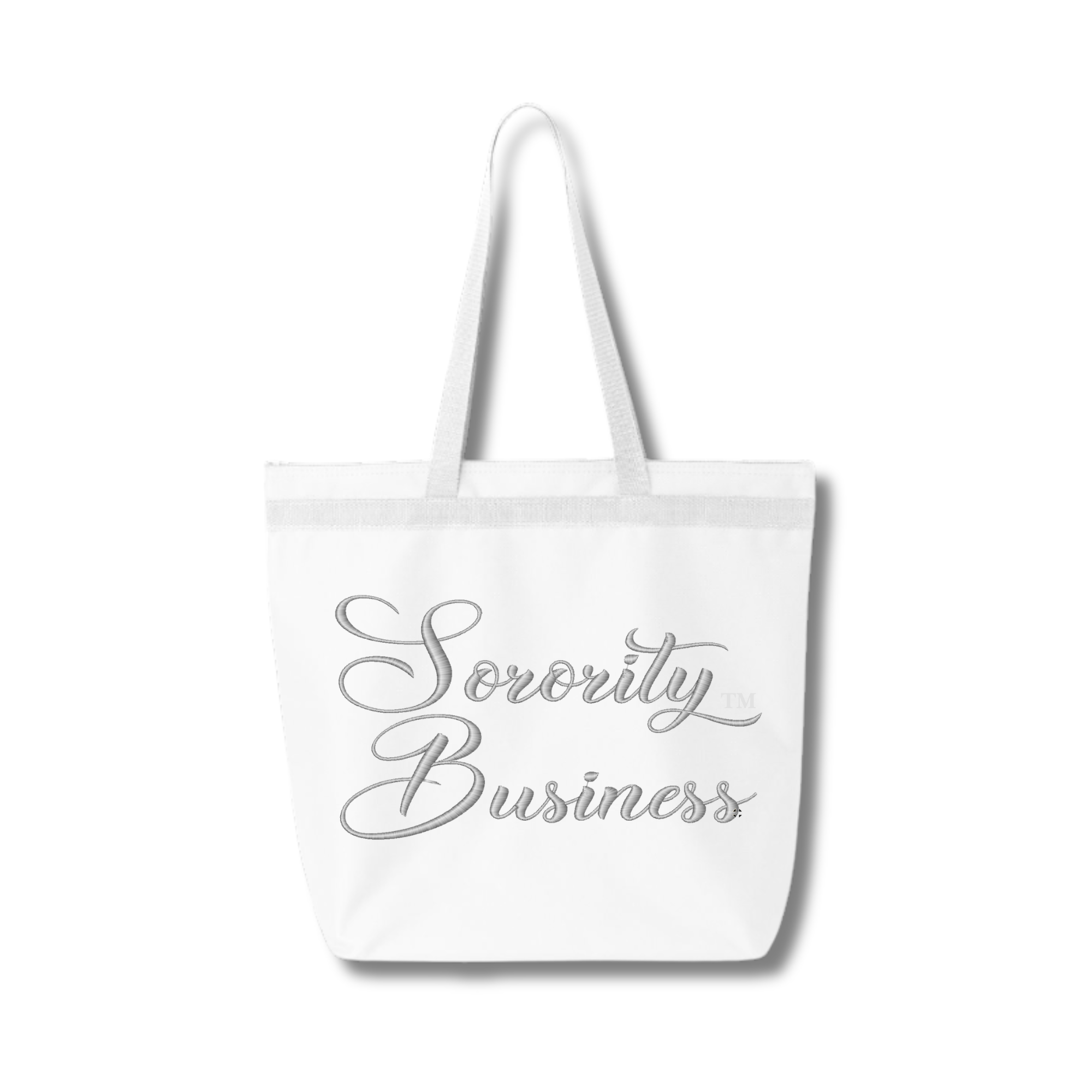 Sorority Business ™️ Embroidered Zip Tote Bag | CSG Greek Creations