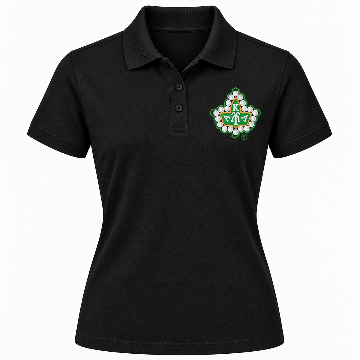 AKA® Ivy Badge Women’s Polo | CSG Greek Boutique