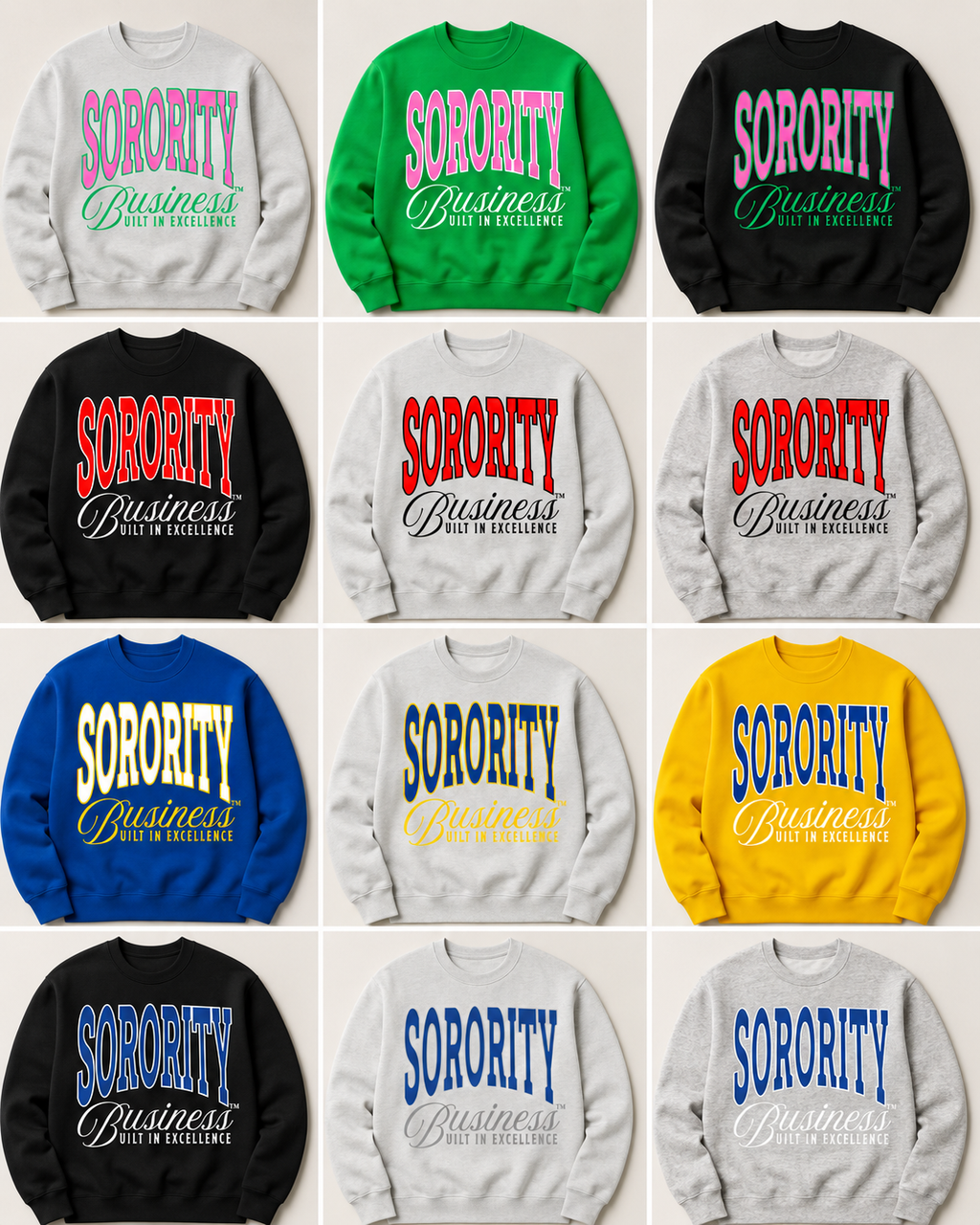 Sorority Business™ Built in Excellence Collection | CSG Greek Creations
