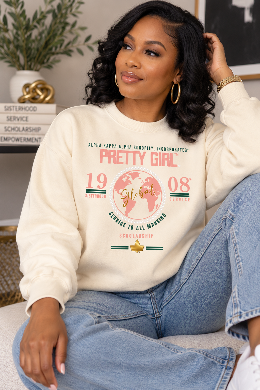 Pretty Girl ™️ Global Sweatshirt | CSG Greek Boutique