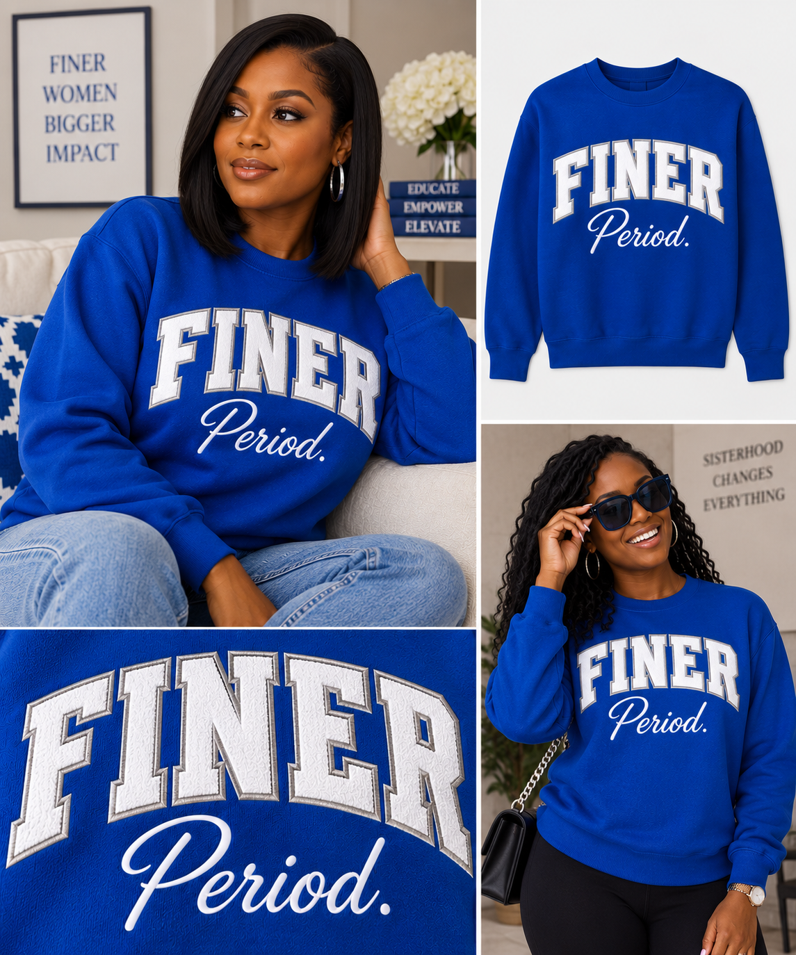 FINER . Crewneck Sweatshirt | CSG Greek Boutique