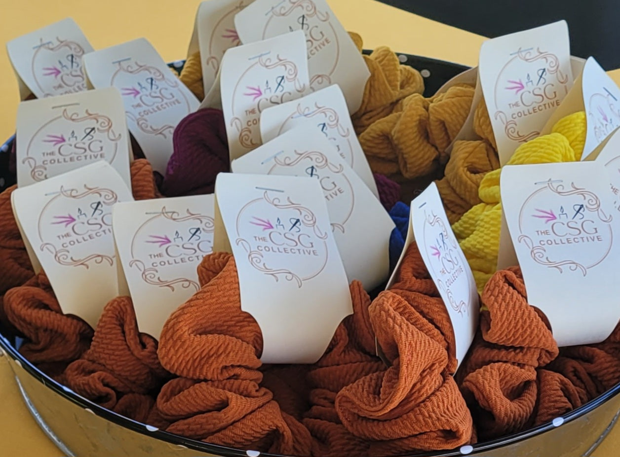 Hand-Sewn Fabric Scrunchies | CSG Creations