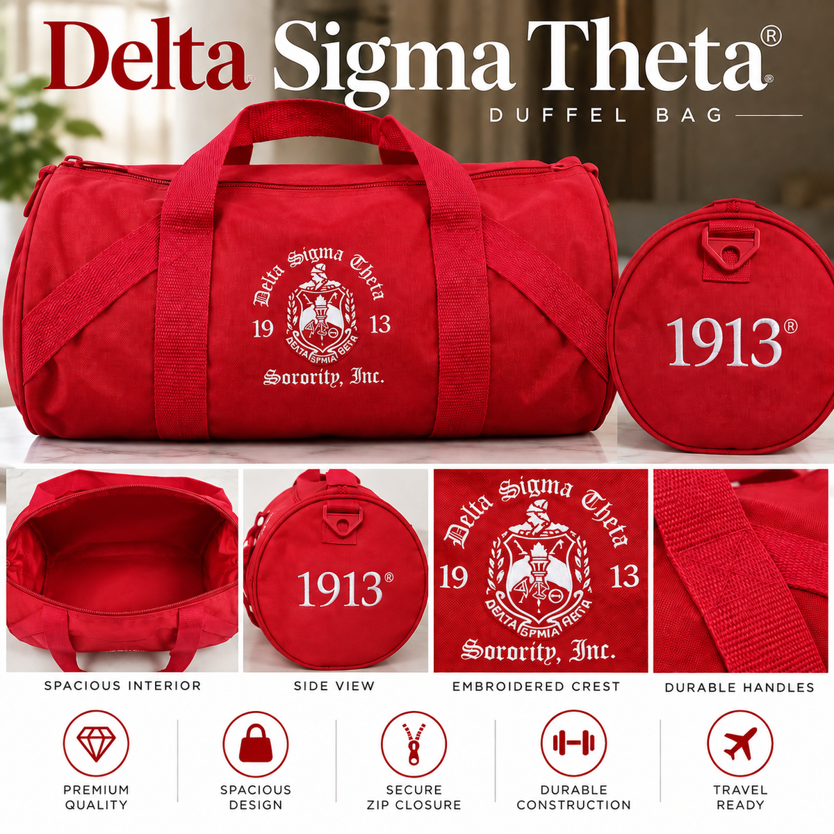 Delta Duffel | CSG Greek Boutique