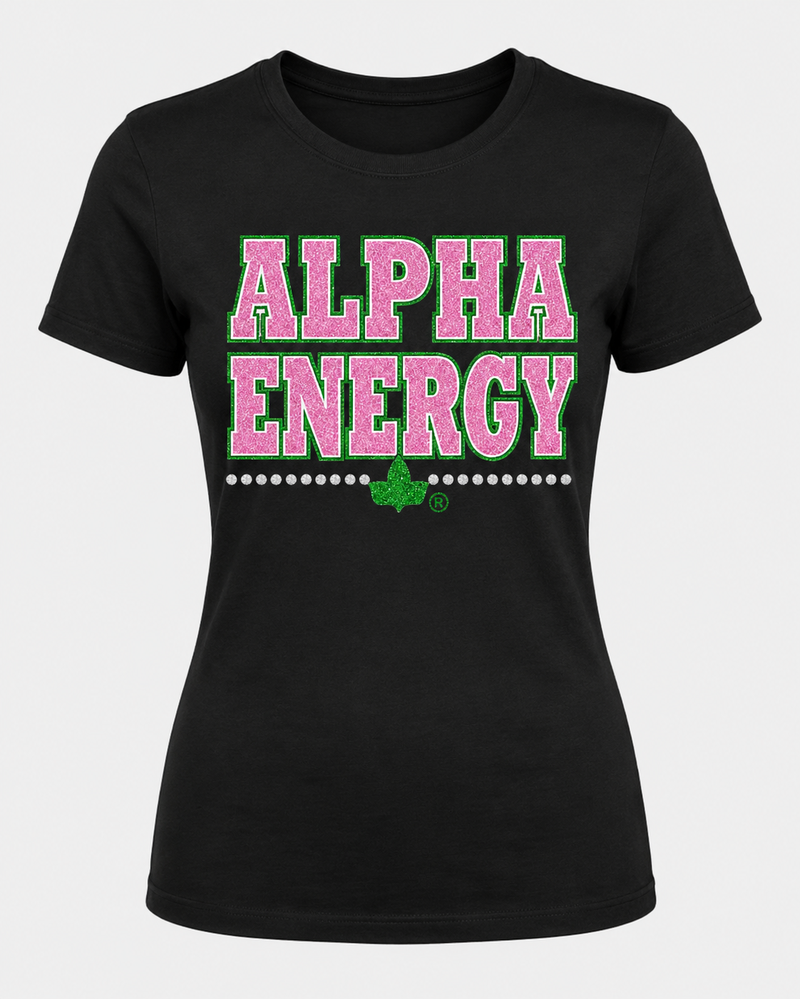 Alpha Energy Glitter Tee | CSG Greek Creations