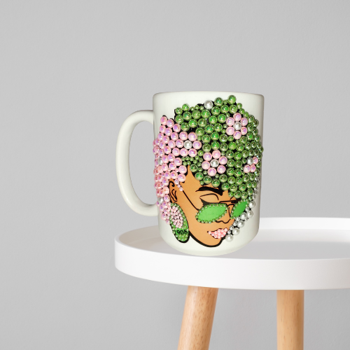 Afro Woman Bling Mug | CSG Creations